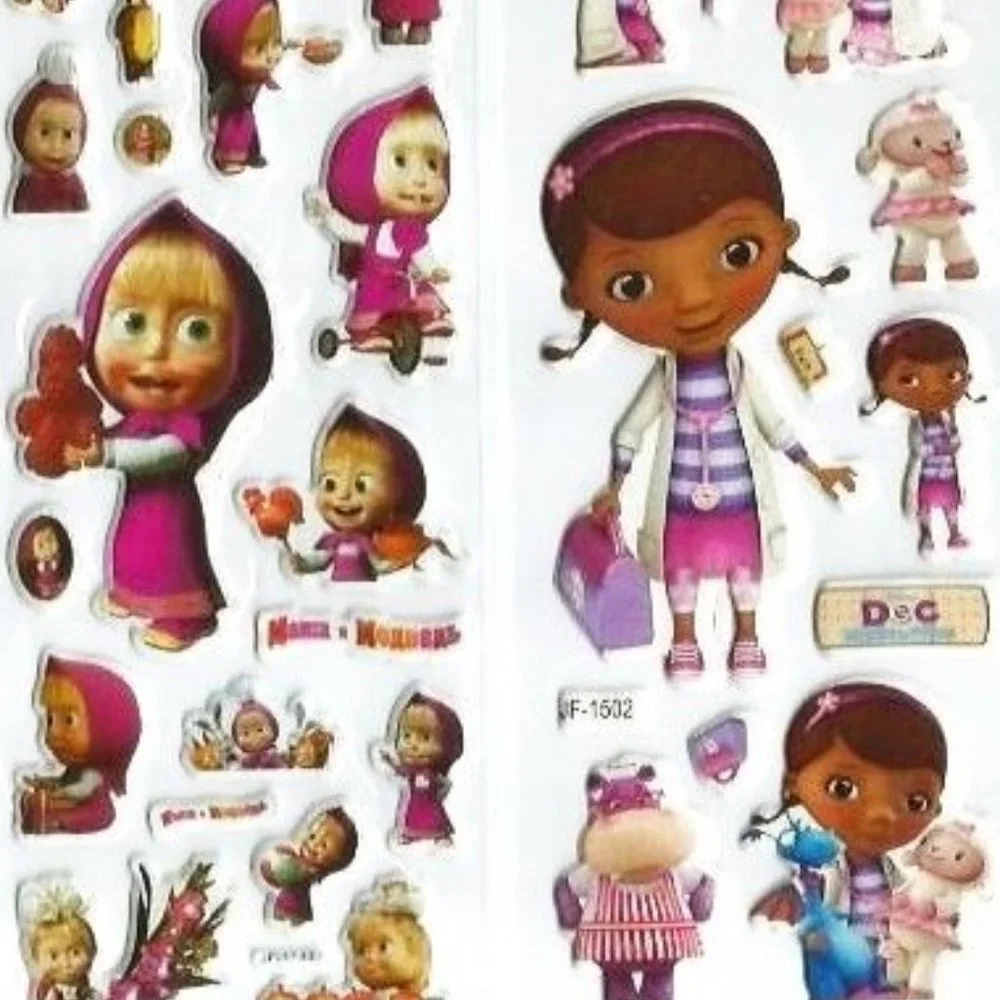 NEW PUFFY STATIONARY STICKERS MINI BUBBLE POP UP